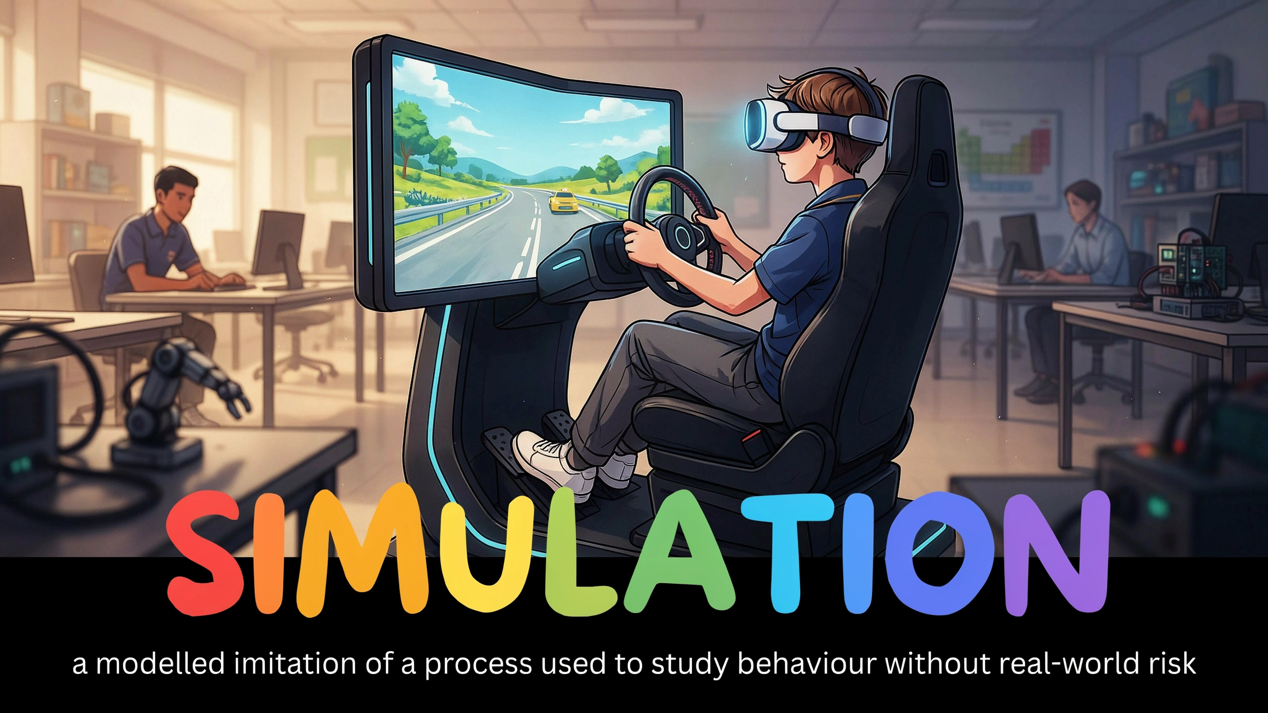 English Illustration for simulation